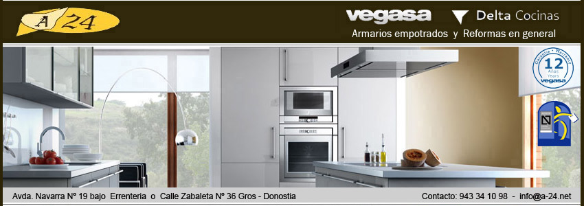 DISEÑO A24  en Rentería, empresa dedicada a la fabricación y venta de muebles de cocina, armarios
