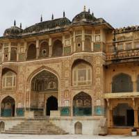JAIPUR - ENTRADA AL FUERTE DE AMBER.