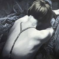 La caja de Pandora.
Óleo sobre lienzo, 89x146 cm., 2025