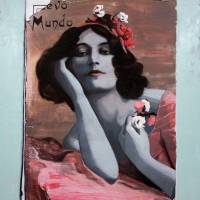 Desconocida
Acrílico y óleo sobre lienzo, 100x81 cm., 2016.