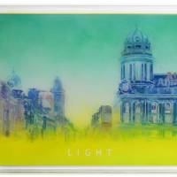 LIGHT  / técnica mixta tras metacrilato / 43 x 53 cm