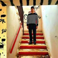 Moment in wich I´m blessed on the Stairs of the Sacred Heart