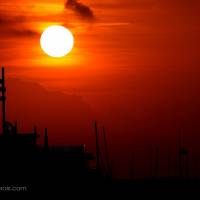 Amanecer veraniego en Castelldefels